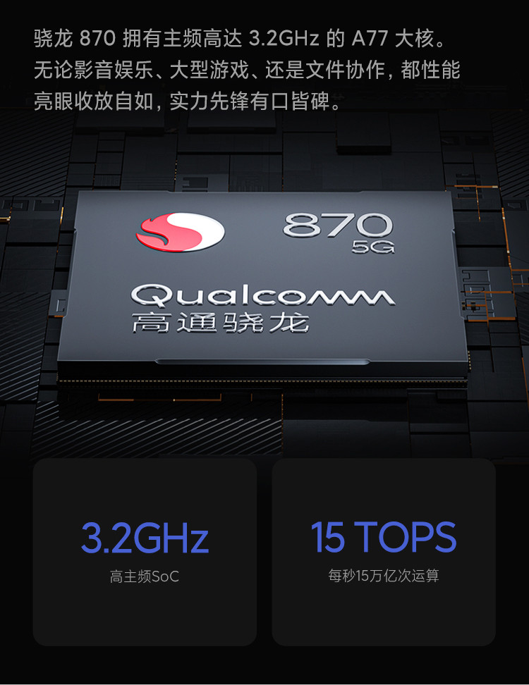 小米12X 骁龙870 黄金手感 6.28英寸视感屏 8GB+256GB  5G手机