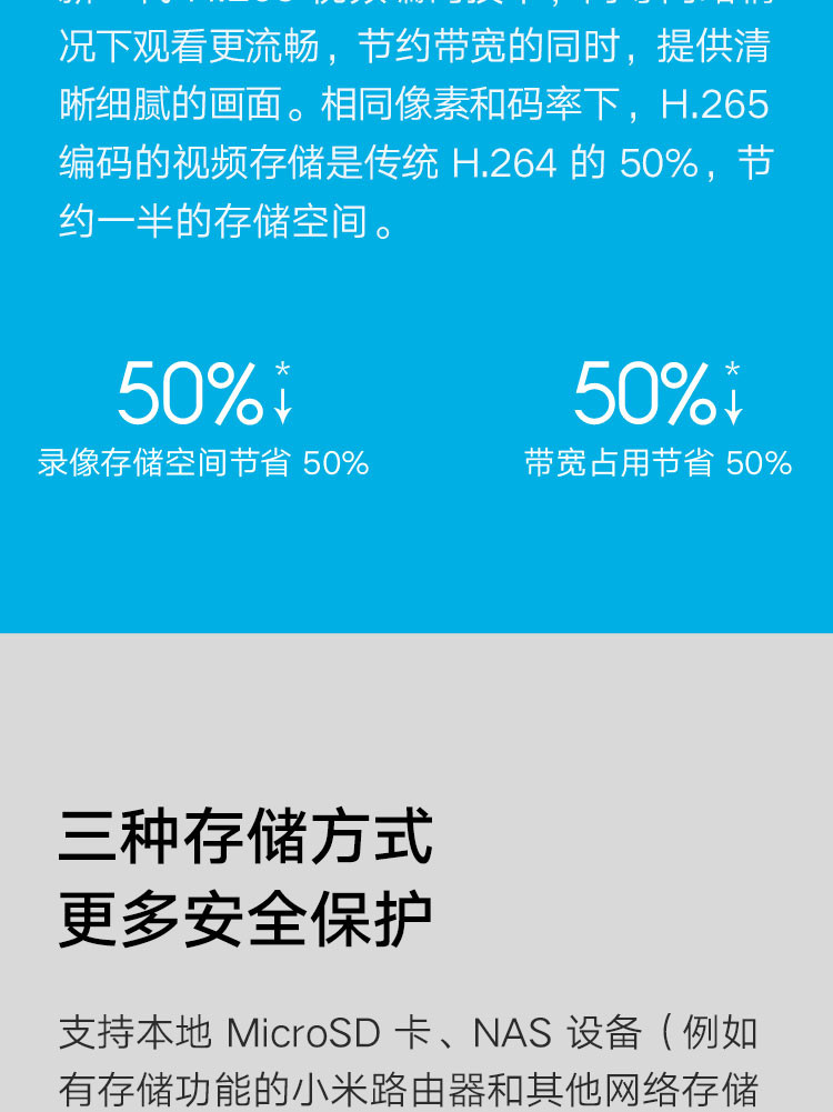 小米智能摄像机 云台版SE+ 家用监控摄像头 AI人形侦测 红外夜视