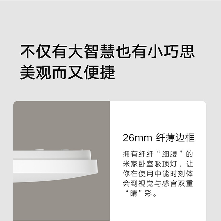 小米 米家智能LED客厅吸顶灯 客厅卧室灯 长方形现代简约餐厅灯智能控制 95W