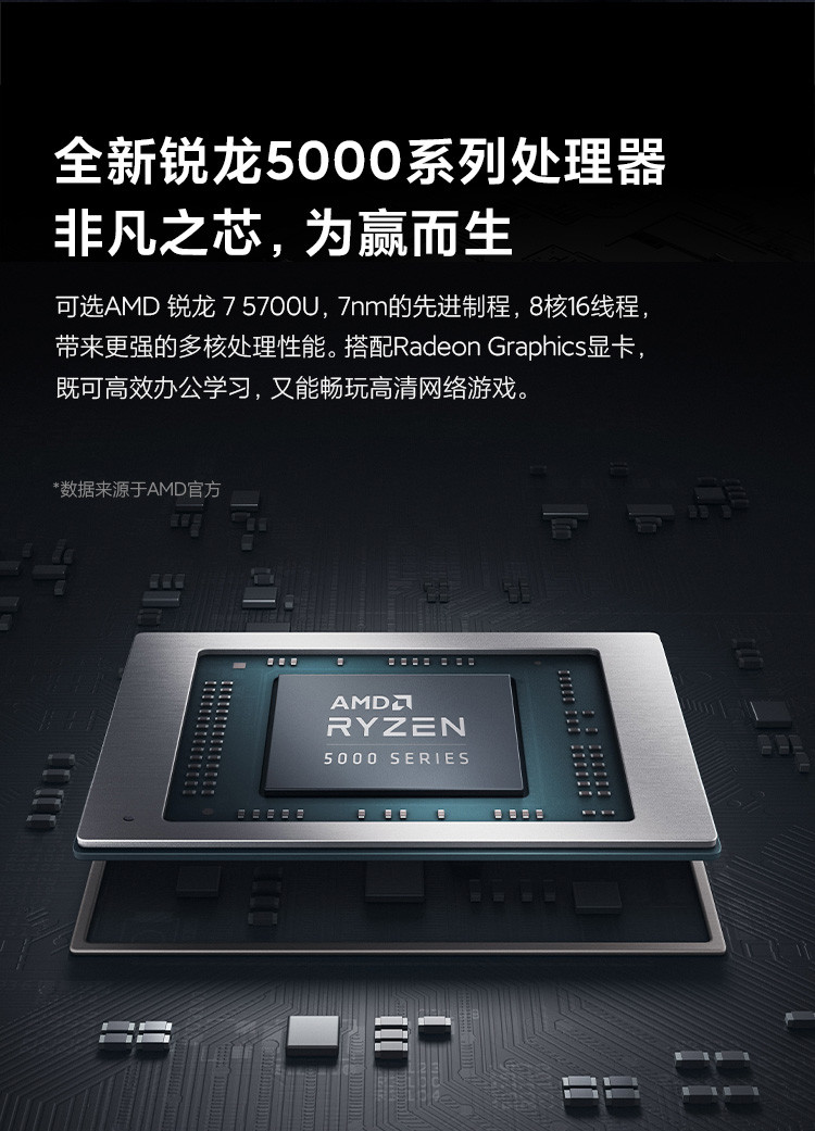 小米笔记本RedmiBook pro 14锐龙版2.5K屏轻薄红米笔记本电脑学生游戏办公手提本