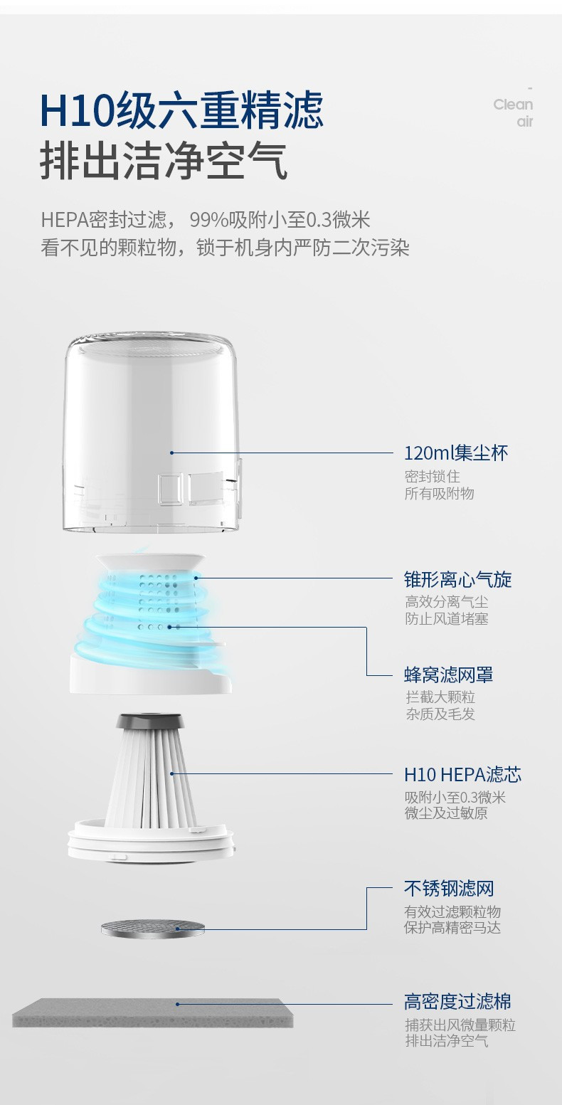 摩飞电器 除螨仪手持无线 家用床上拍打除螨虫仪 紫外线杀菌小型吸尘除螨机器 MR3100