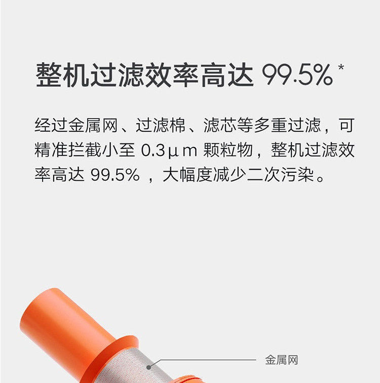 小米/MIUI 无线双刷吸尘器 家用无线手持 万向双滚刷设计 轻量主机 长续航可除螨