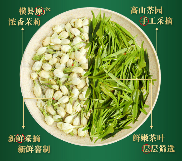 【邮乐自营】张一元 茉莉花茶礼盒 金福礼盒300g 绿茶茶叶 茶叶礼盒 送礼之选 金福礼盒