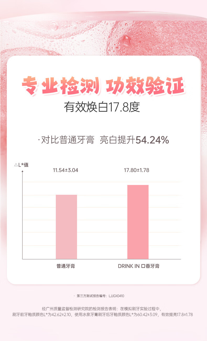 冰泉 奶茶口香牙膏120g清新口气亮白牙齿（柚见冰柠星空味）