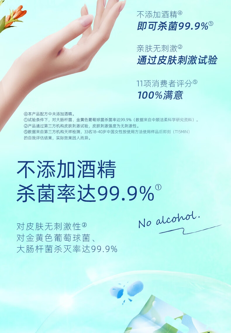 洁柔 绿茶新语消毒湿巾10片/包*10包