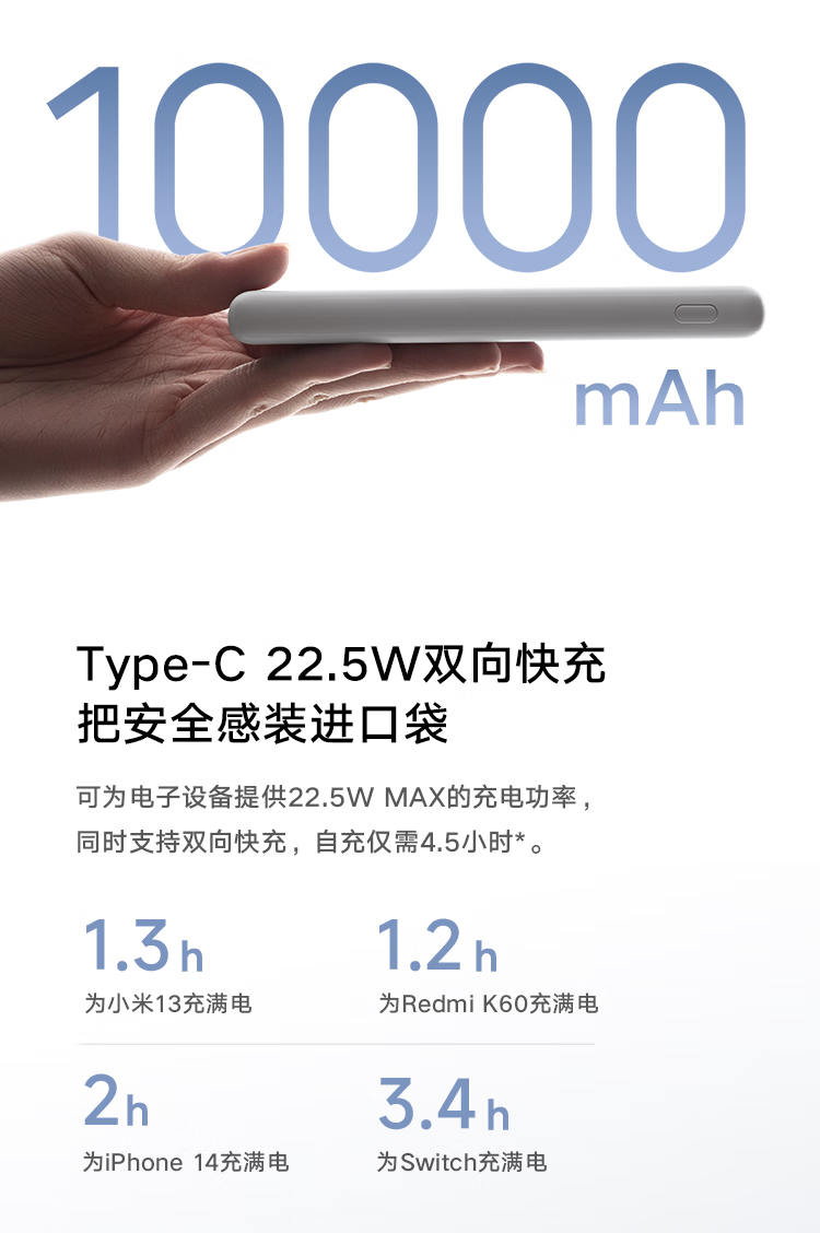 小米/MIUI 10000mAh 22.5W Lite移动电源