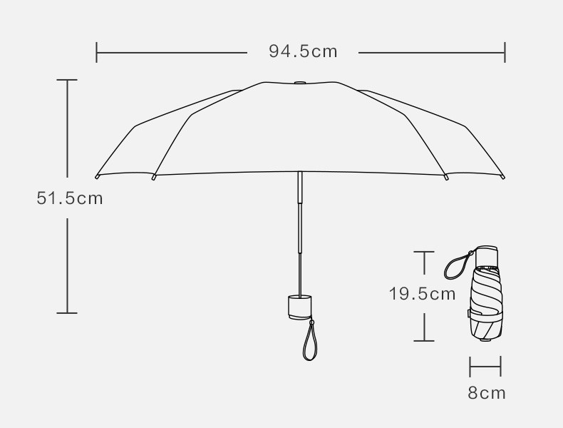 蕉下 乐玩系列太阳伞防晒遮阳防紫外线折叠晴雨伞