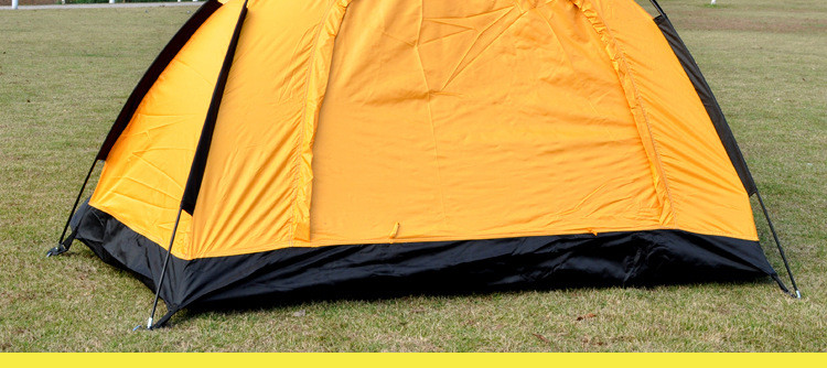 洋湖轩榭 户外用品野营帐篷单人双人单层防雨手动帐篷