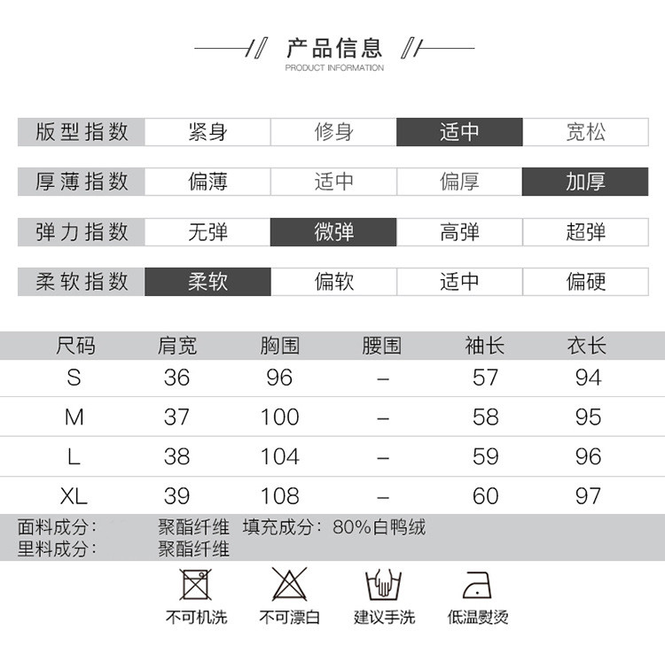 施悦名2018冬女 中长款过膝白鸭绒加厚羽绒服 连帽狐狸毛领保暖外套