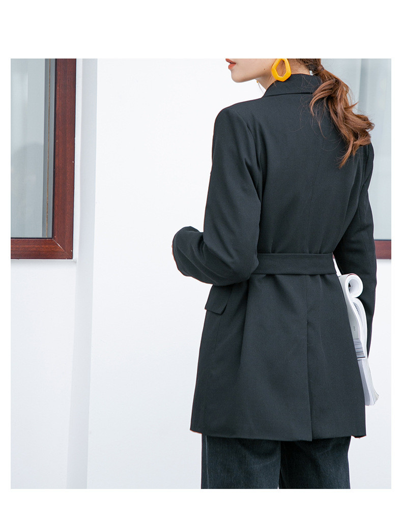 施悦名西装女2019年春季韩版新款长袖短款女士风衣宽松显瘦OL小西服外套