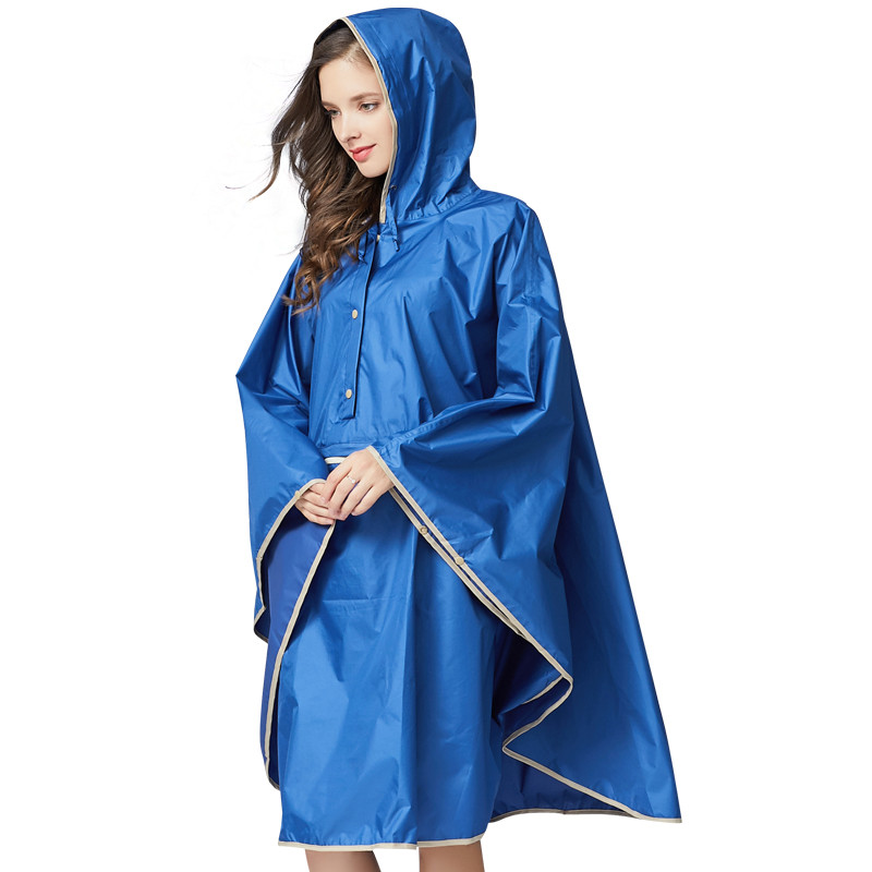 施悦名 日韩时尚薄款男女成人斗篷雨衣雨披背包骑车