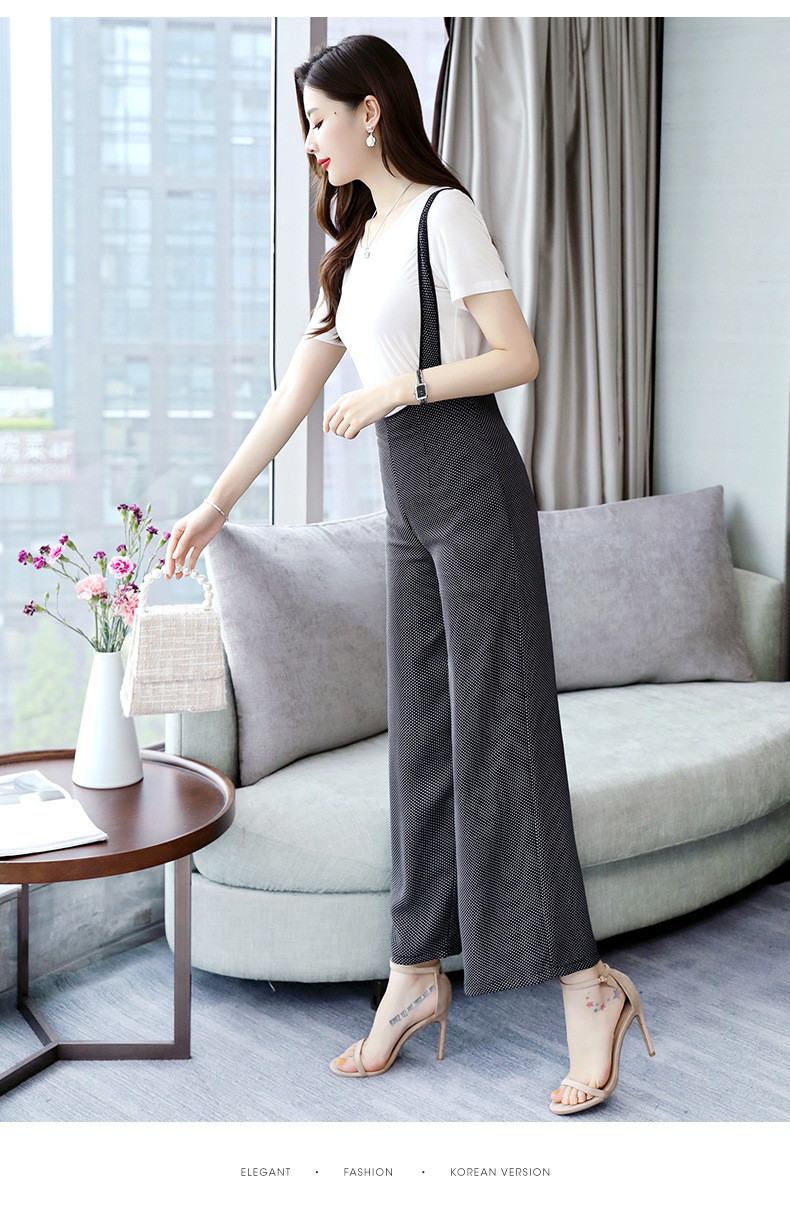 施悦名 2019新款夏装韩版时尚气质修身女式套装 两件套裤A