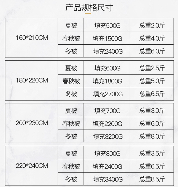 洋湖轩榭 羽绒被95羽丝绒冬被酒店被子被芯鹅毛春秋轻薄空调鹅绒被四季通用A