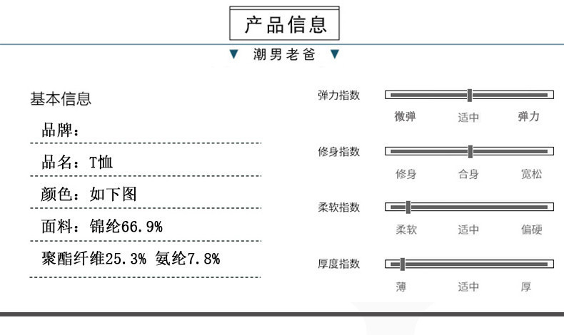 洋湖轩榭 爸爸短袖t恤男夏装圆领中老年男装polo衫中年老爸打底衫男士体恤C