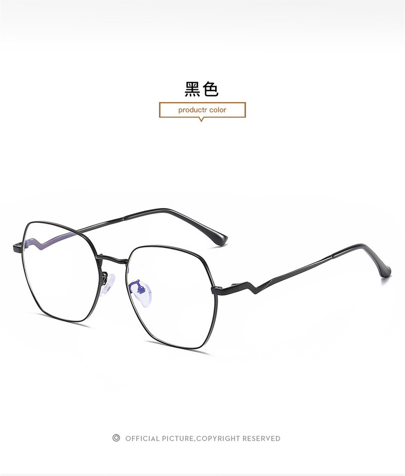 施悦名 阿莎露2020新款金属眼镜框女 时尚大框别致眼镜架 简约可配近视镜
