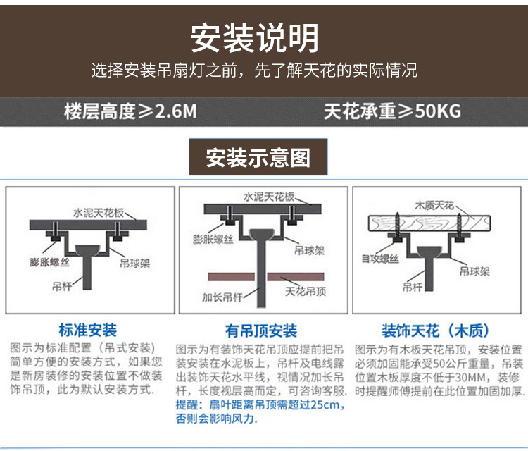 汤河店 吊扇灯美式复古水晶吊灯家用奢华客厅电扇灯卧室餐厅吊灯