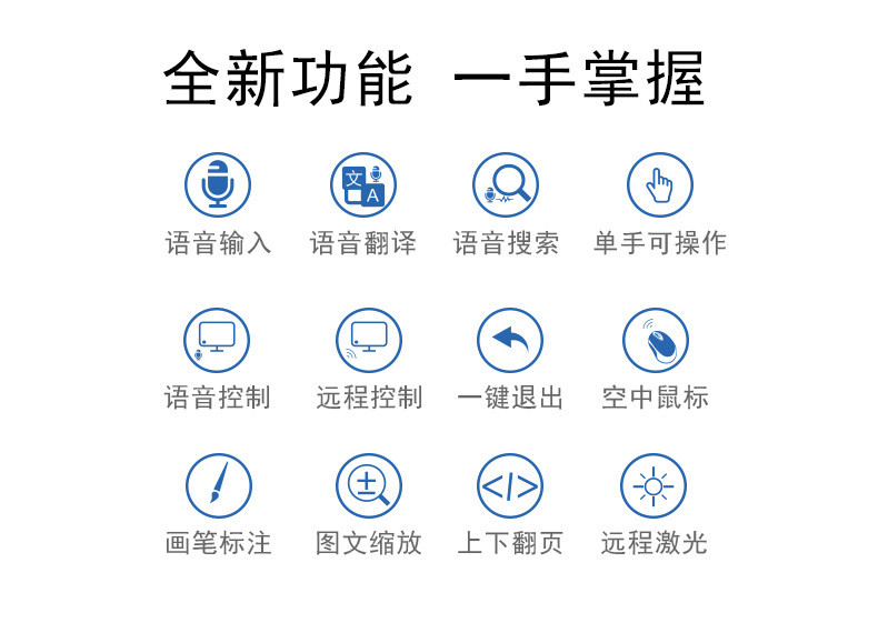 T15智能多媒体语言遥控翻页笔 语音控制 远程操作 智能翻页笔a