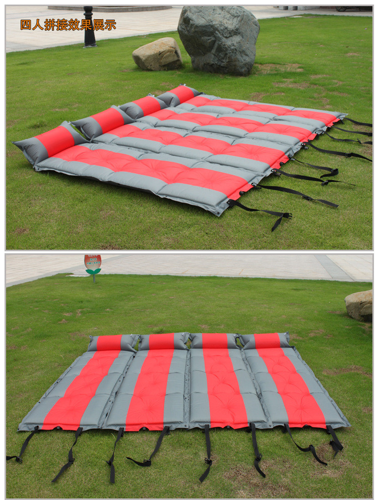 汤河店 户外帐篷自动充气防潮垫单人可拼接双人午睡垫加厚加宽c