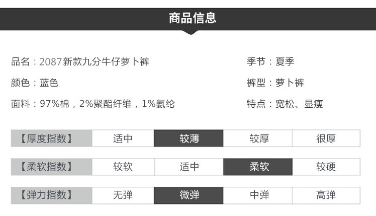 施悦名 2020新款韩版哈伦牛仔裤女宽松九分老爹裤高腰大码显瘦萝卜裤a