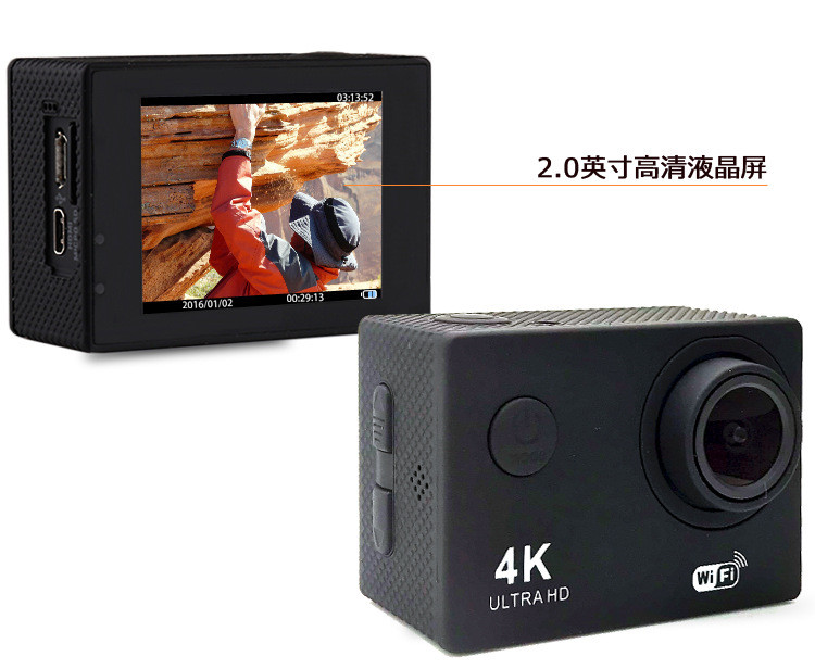 汤河店 action camera 4K高清运动相机慢摄影摄像机户外潜水防水山wifi狗a