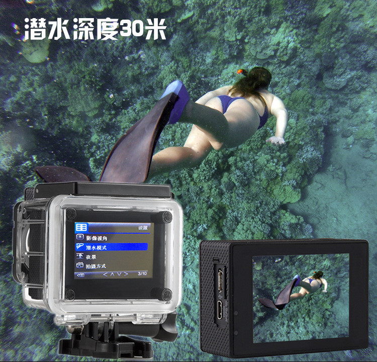 汤河店 action camera 4K高清运动相机慢摄影摄像机户外潜水防水山wifi狗a