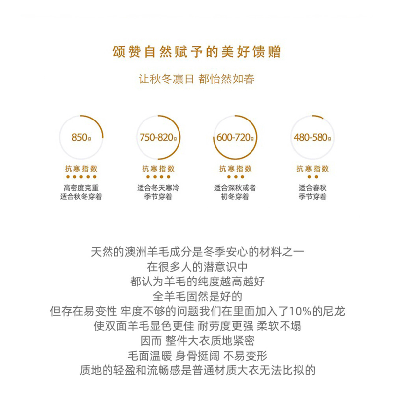 施悦名 秋冬新款日系牛角扣毛呢外套学院风手工双面羊绒大衣女中长款a