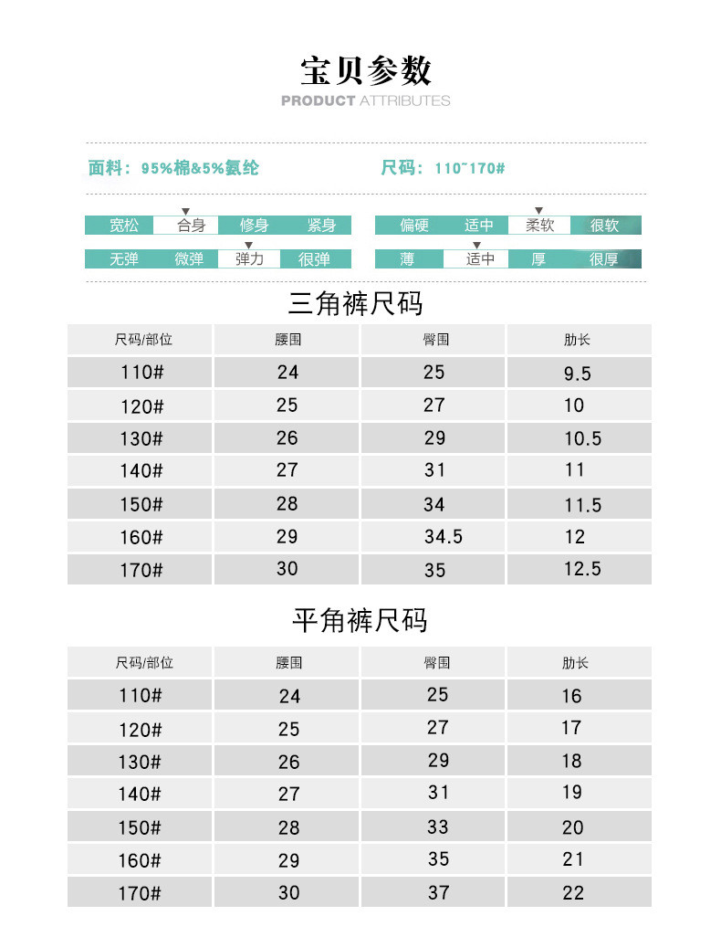 洋湖轩榭 儿童内裤棉女童三角内裤平角内裤四条装爸妈亲宝宝内裤a