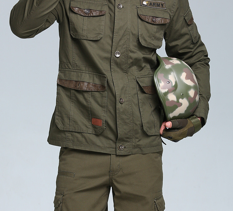 汤河之家 秋装新款男式夹克衫户外M65战术风衣男运动休闲大码上衣外套a