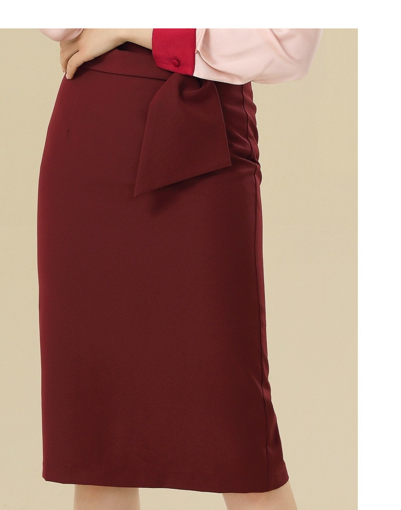 施悦名 2021春季新款韩版气质优雅显瘦百搭纯色开叉OL高腰包臀半身裙