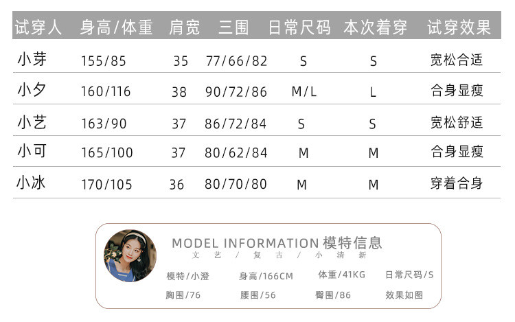 施悦名 2021夏季新款甜美木耳边拼接方领短袖法式复古文艺连衣裙2122#