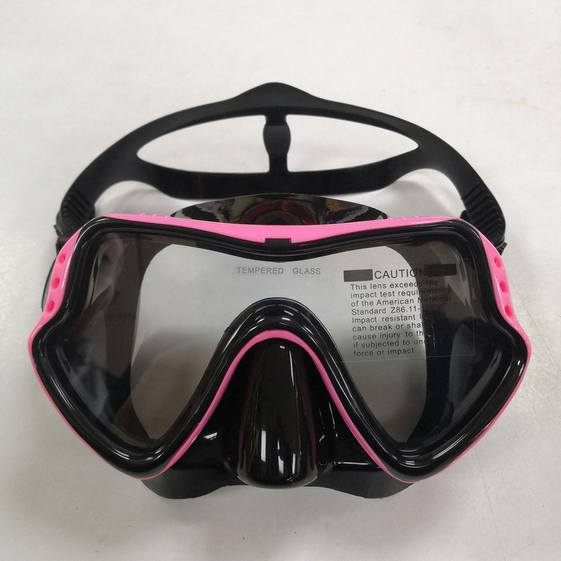 汤河店 潜水镜呼吸管套装男女新款成人大框硅胶面镜游泳浮潜面罩潜水眼镜