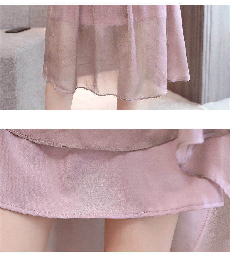 施悦名 真丝连衣裙2021新款女气质韩版收腰显瘦100%桑蚕丝喇叭袖长裙