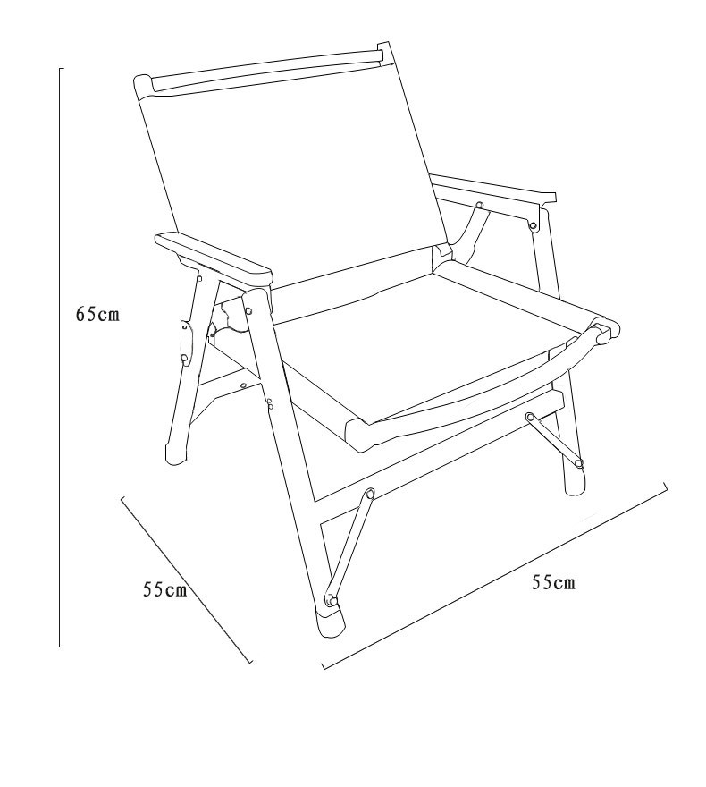 汤河店 新款克米特 加固型款榉木武椅 户外露营布椅