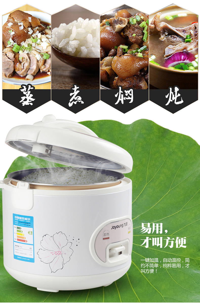 九阳/Joyoung电饭煲家用机械式简单老式大火快煮正品5L