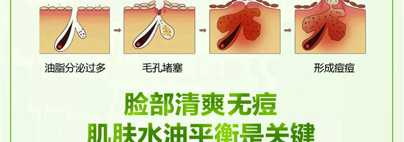 李医生李士祛痘精华面膜6片 芦荟补水保湿控油面膜舒缓