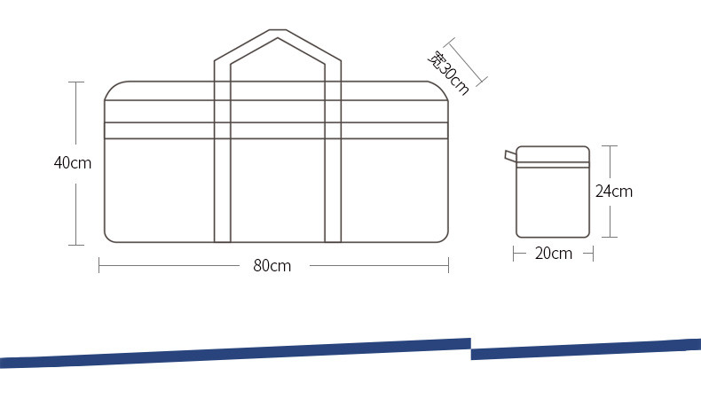 公狼 收纳袋 旅行包 大容量收纳包加厚防水牛津布拎包行李袋行李包 收纳包
