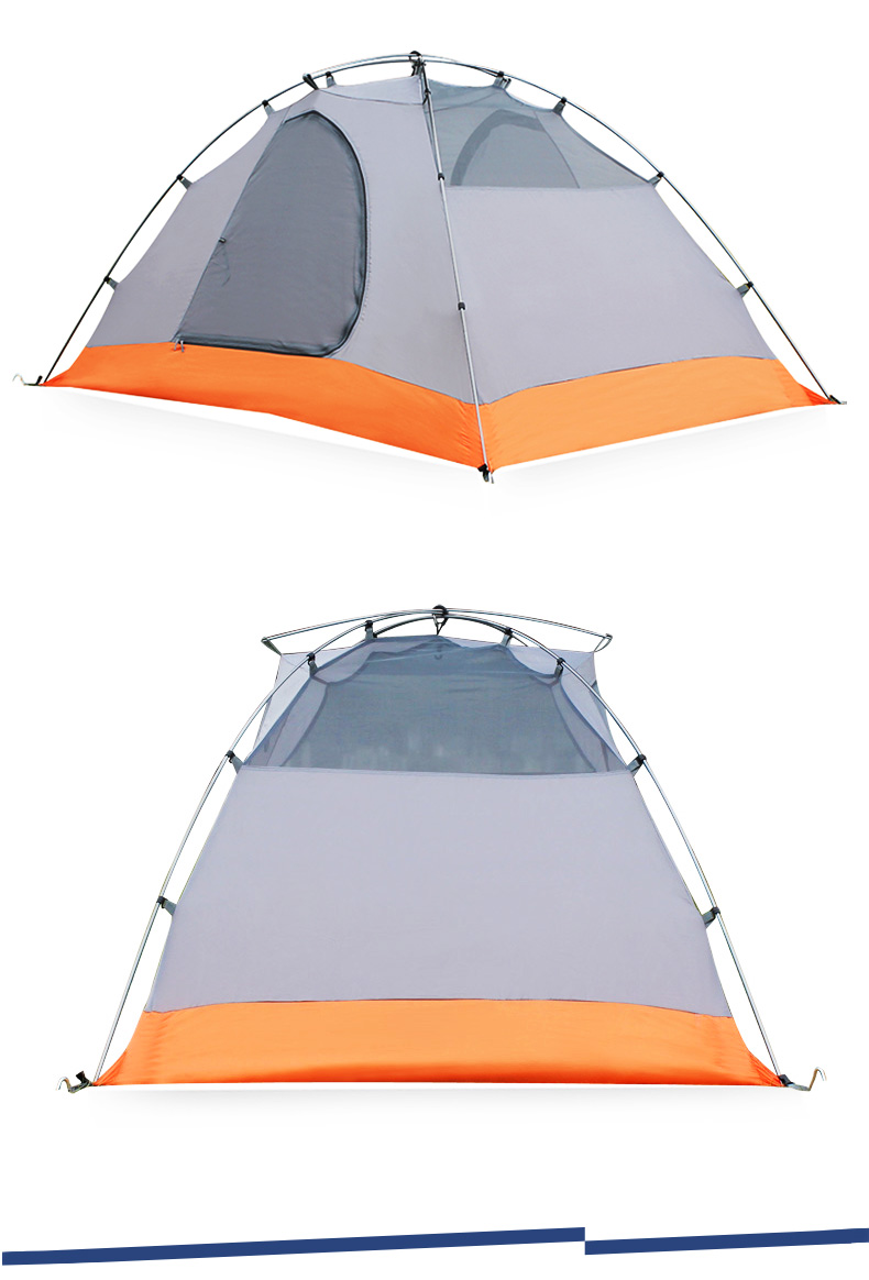 公狼 帐篷户外 双人双层四季帐铝杆多人装备 沙滩野营野外露营帐篷