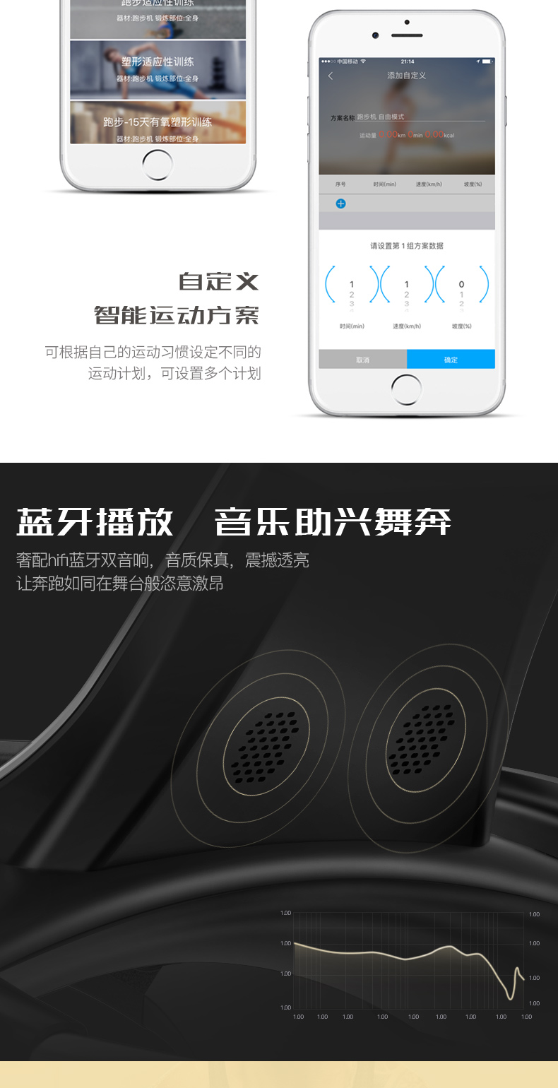 易跑M7PLUS跑步机 家用静音折叠运动健身器材 商用跑步机健身房用交流版