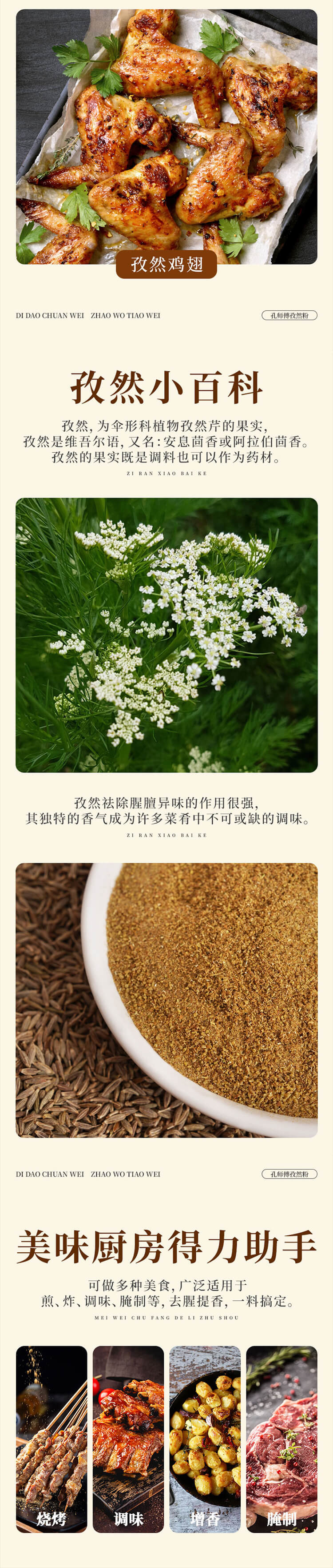 孔师傅 【会员享实惠】成都香辛料孜然粉30g