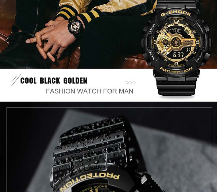 casio/卡西欧 热销人气爆款G-SHOCK系列圆形运动男表潮流时尚个性防水手表