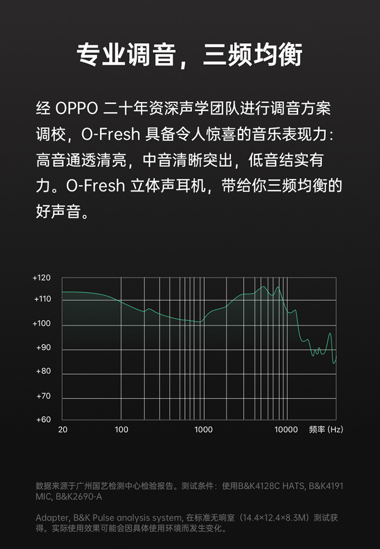 OPPO O-Fresh立体声 入耳式高音质耳机 Reno/K5/A9系列3.5mm接口手机通用