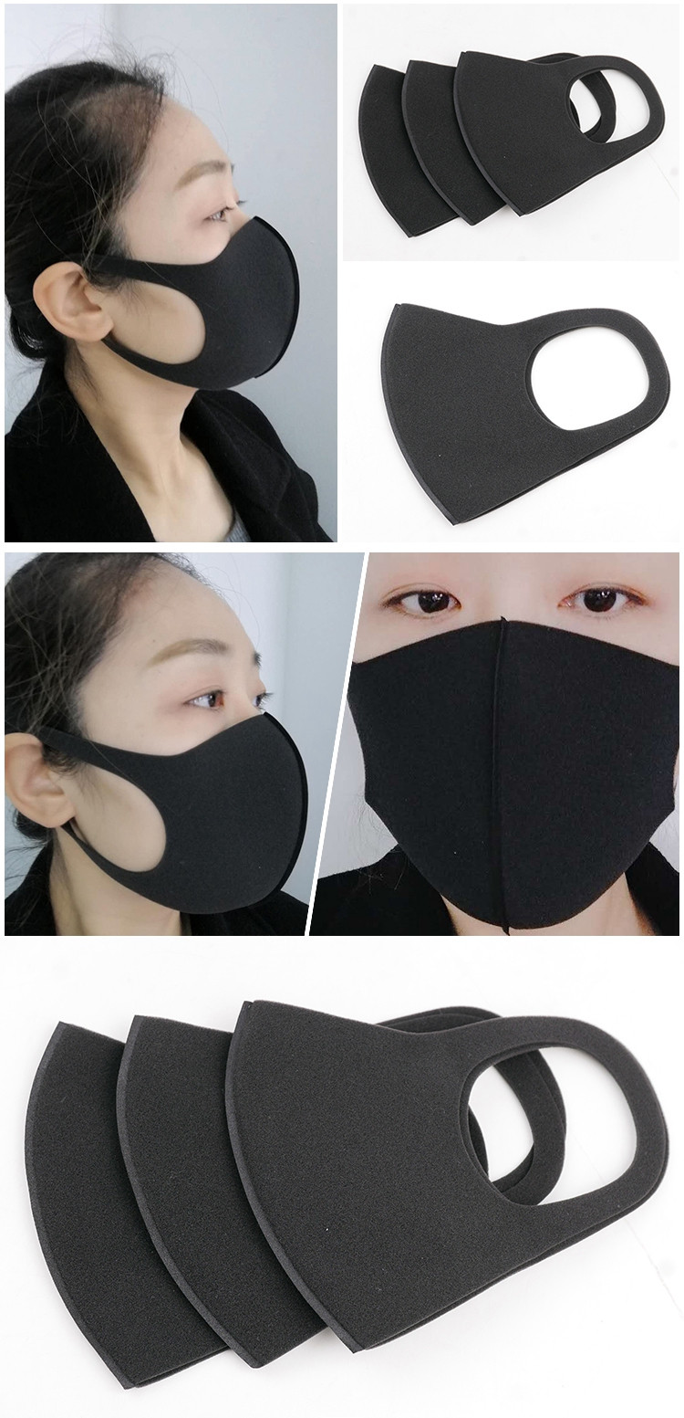 棉花仙子 立体防护口罩 3只装（均码） 防尘防雾霾可清洗口罩透气口罩