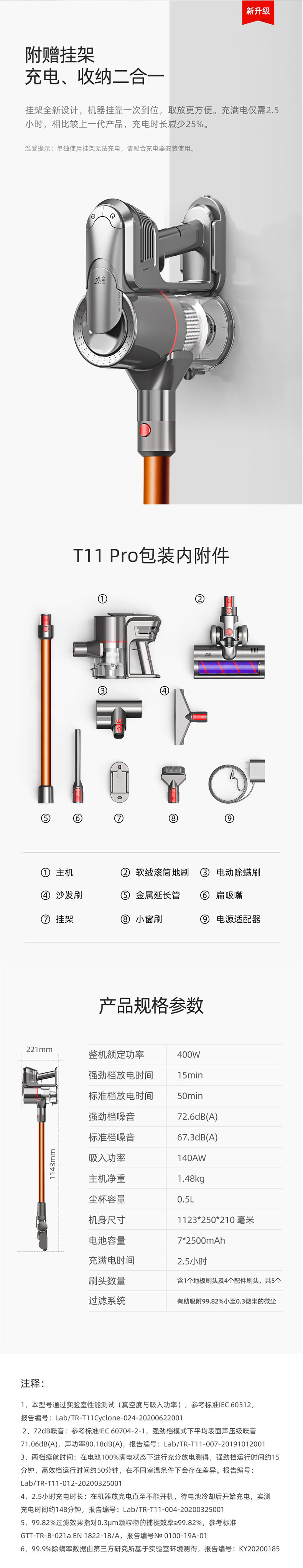 小狗/PUPPY 无线手持吸尘器T11 Pro