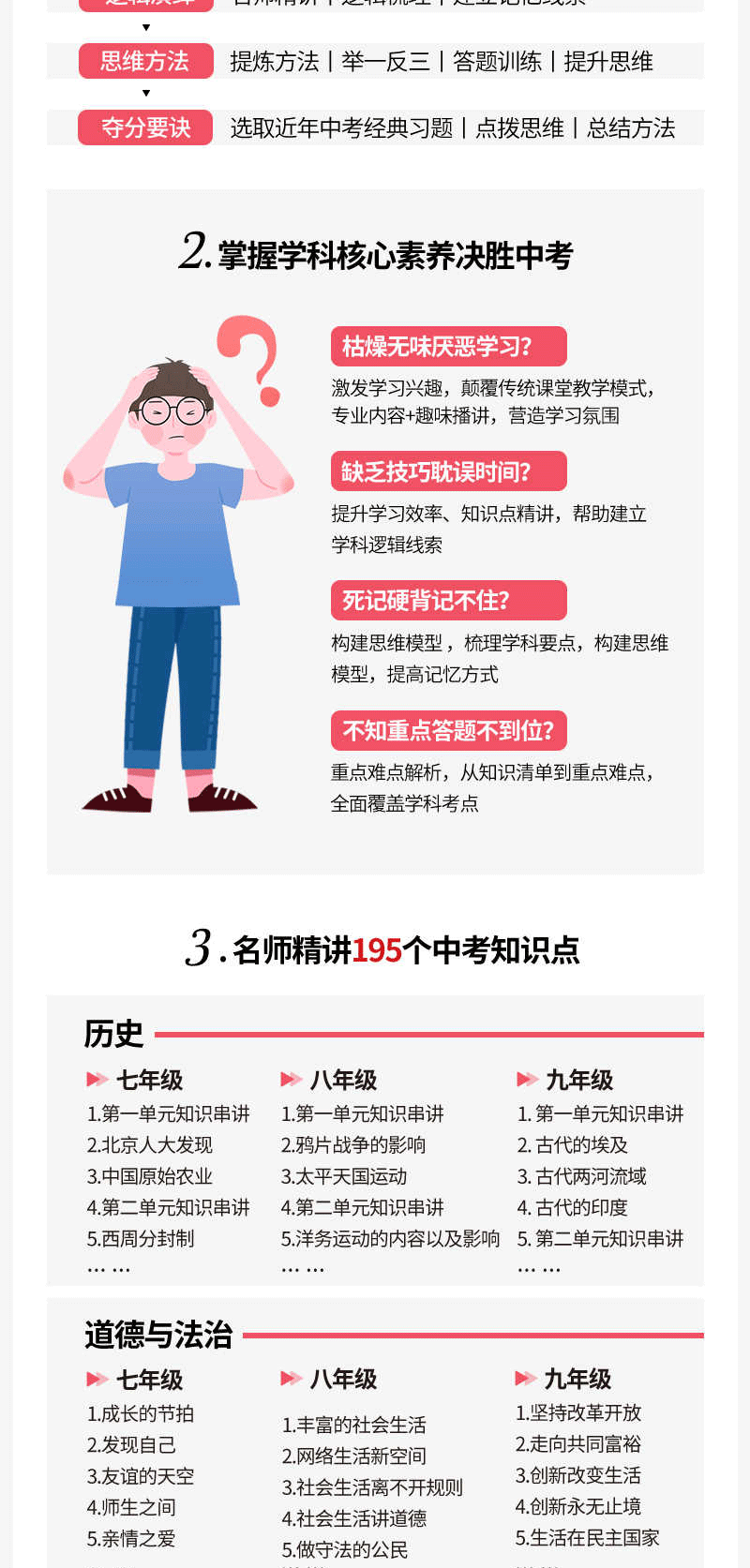  【长沙邮政书刊零售旗舰店】小鹿听课-初中文综核心素养学习机套装