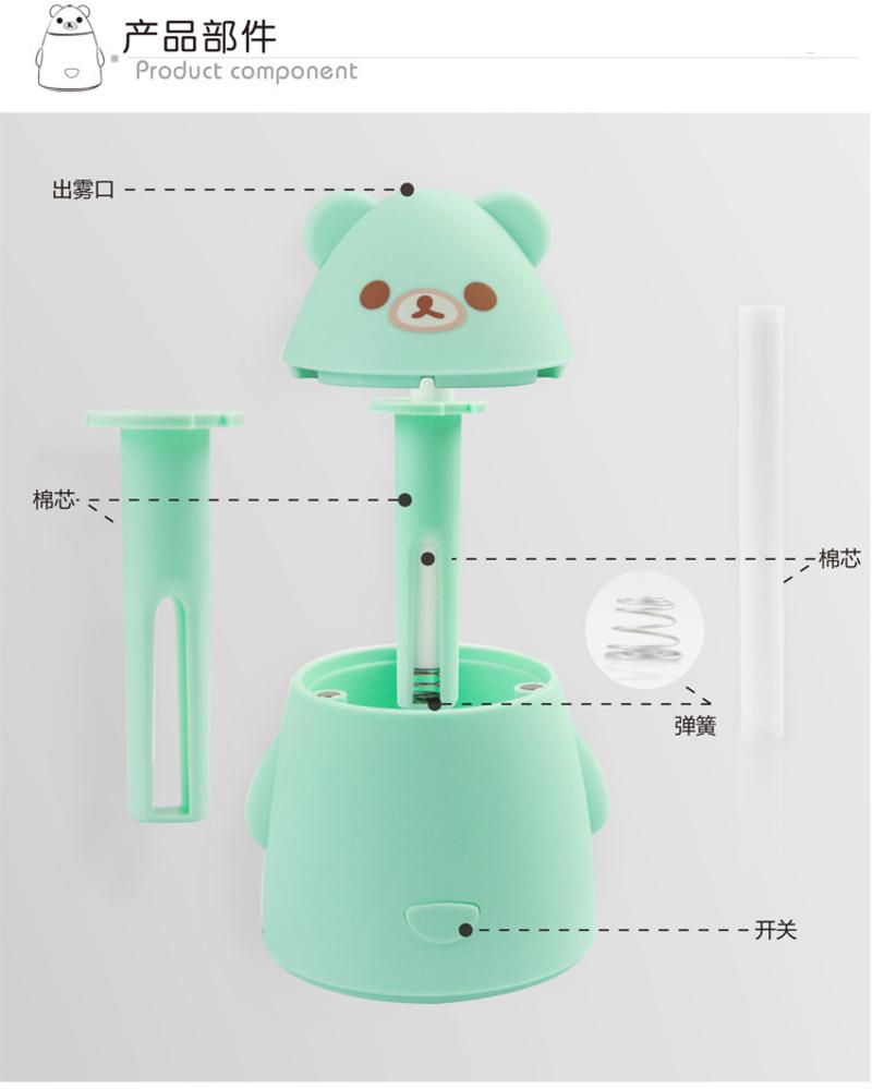 可爱USB加湿器车载迷你静音卧室办公室桌面小型空调房