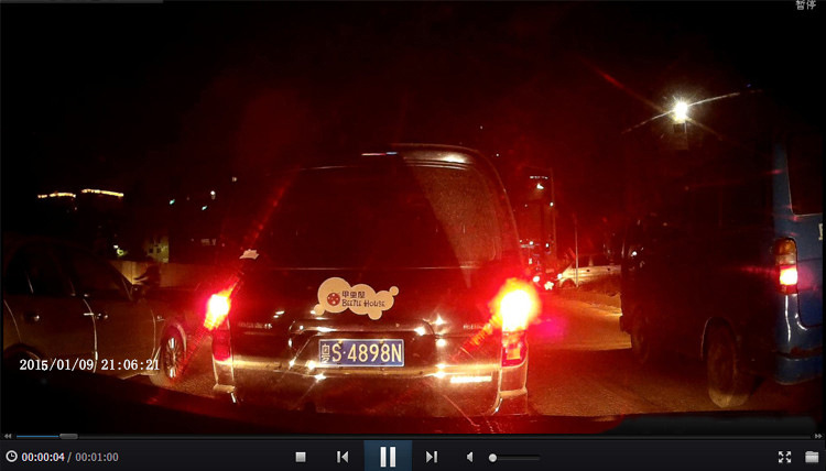 Racing 行车记录仪前后双镜头1080P高清夜视倒车影像车载后视镜