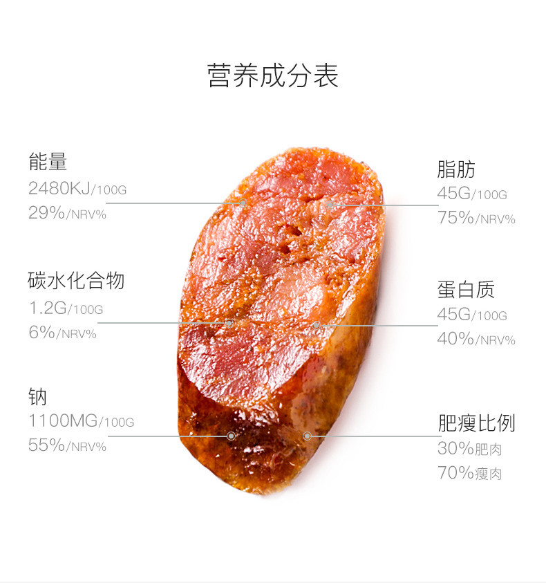 【建始馆】腊味农夫土家传统腊香肠500g Sausage系列