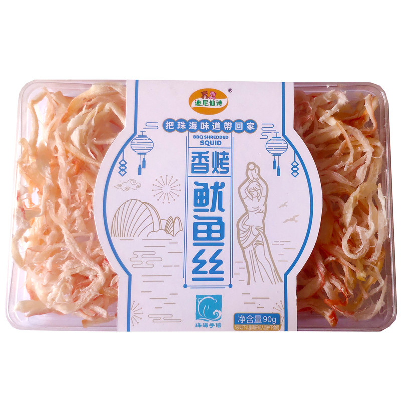 迪尼仙诗【珠海馆】香烤鱿鱼丝 特产手信90g/盒