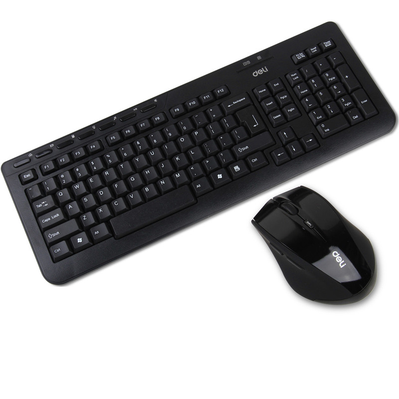 得力/DELI  3729无线键鼠套装 多个多媒体快捷键 家用办公游戏键盘