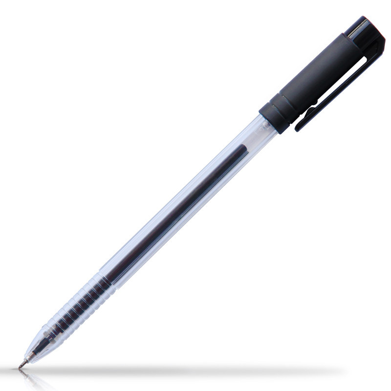  得力 33206中性笔碳素笔水笔签字笔黑笔 15只装